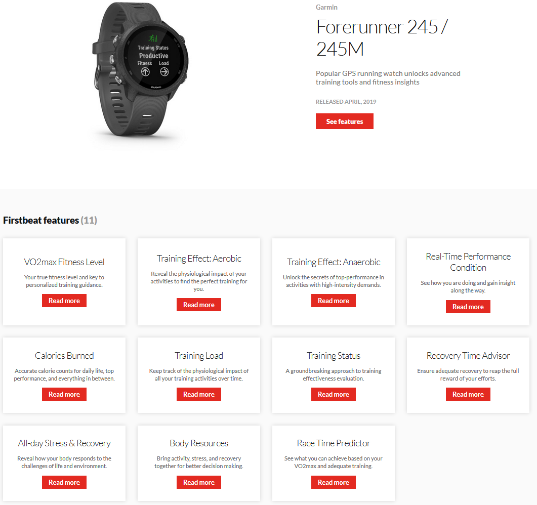 garmin 245 review firstbeat