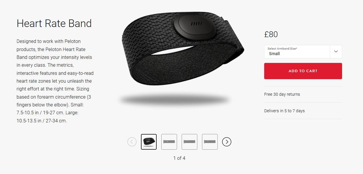 Peloton Heart Rate Band display picture 1