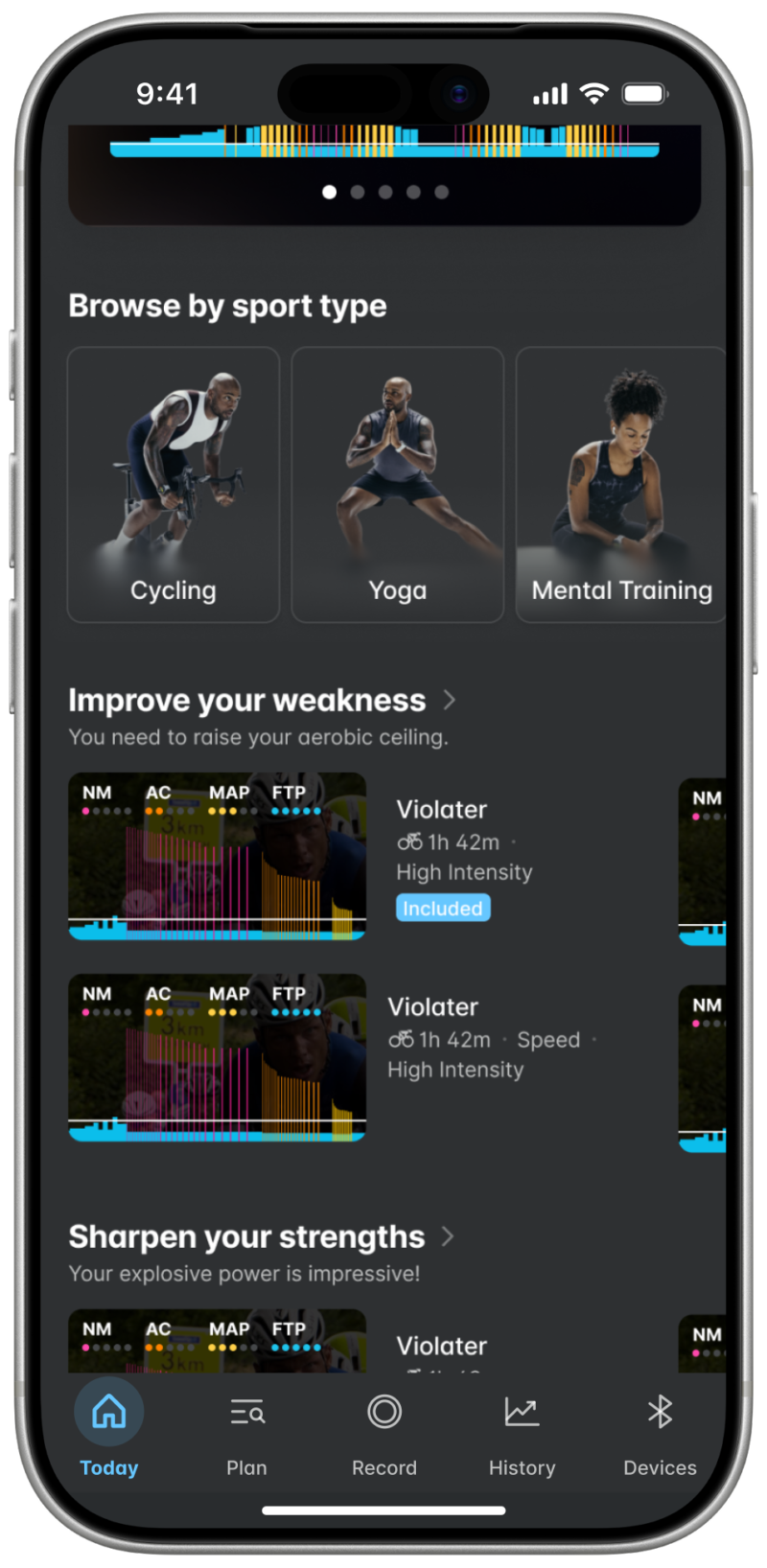 Wahoo App Pro tier SYSTM workout library screen