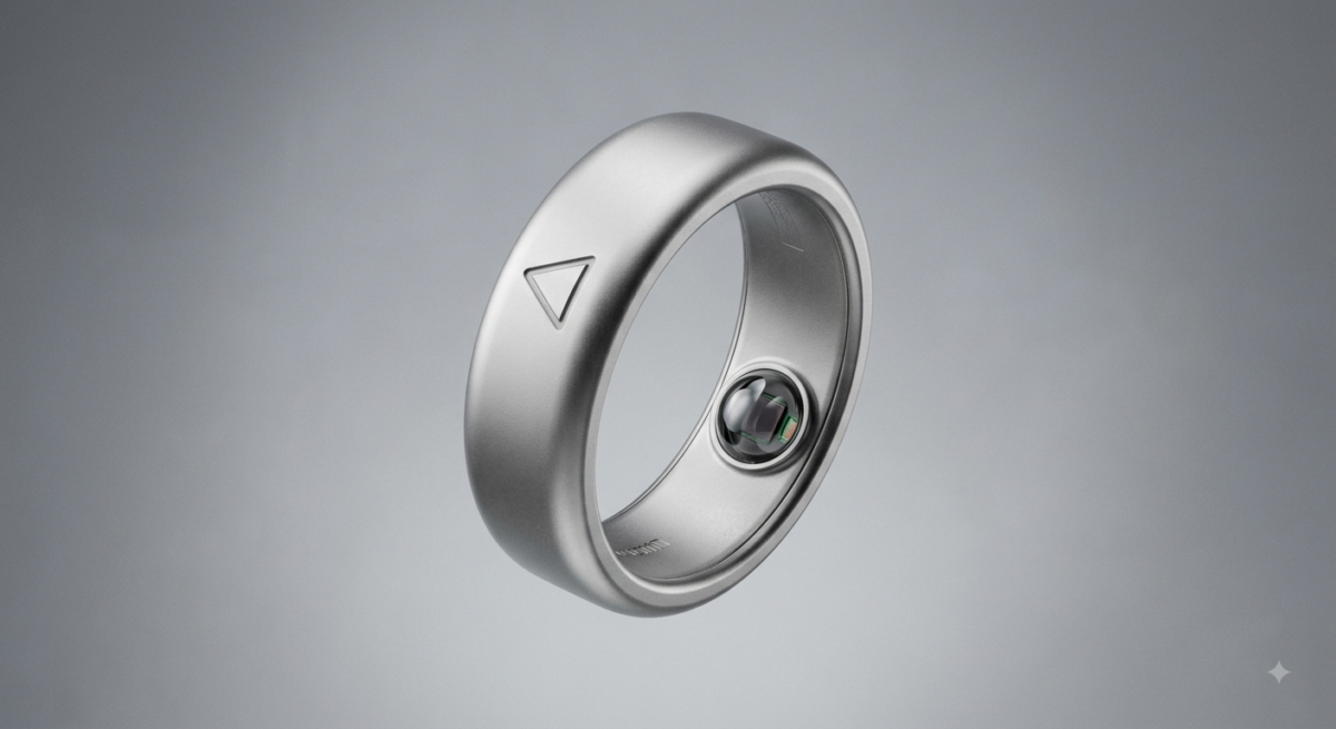 Garmin CIRQA smart ring concept render, silver finish